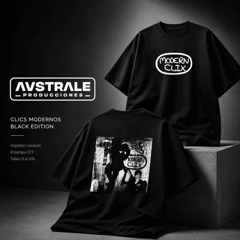 CLICS MODERNOS - REMERA NEGRA